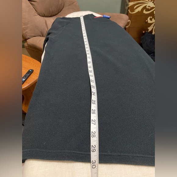 Polo Ralph Lauren Mens XL Black Thermal Sleepwear Shirt Top with Red Polo Logo. - Picture 7 of 7